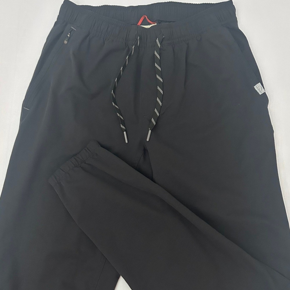 L.L.Bean Multisport Jogger Pants Mens Small Black Stretch Hiking Activewear